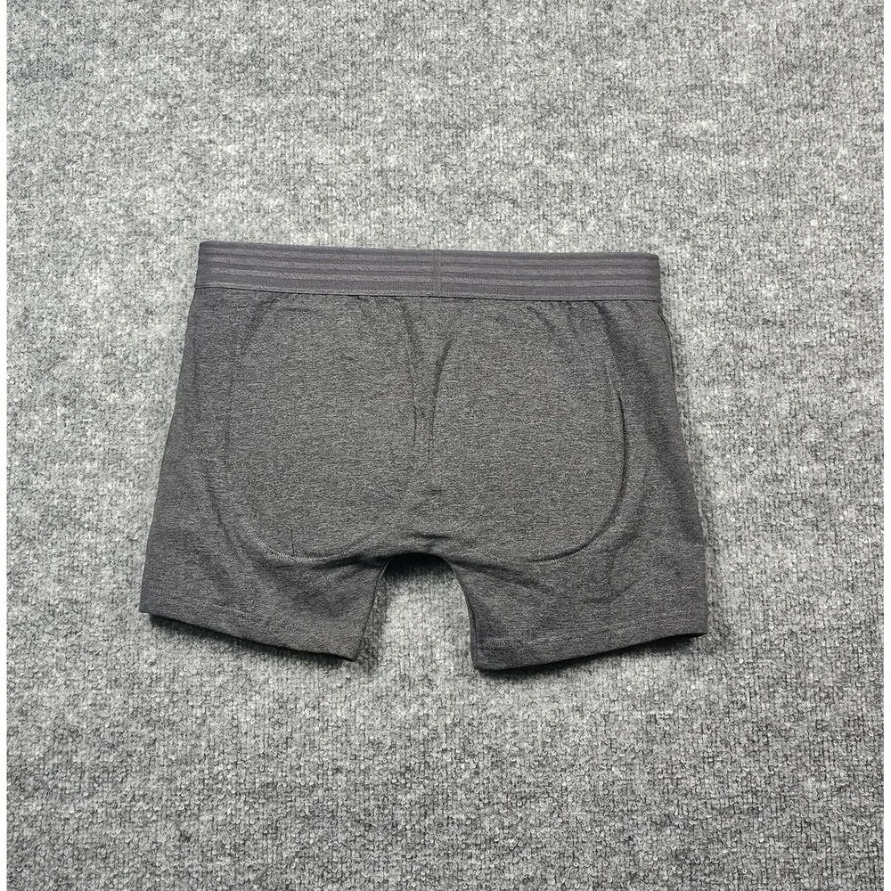 Rounderbum Padded Boxer Brief + Smart Package Cup Men's Size Medium Gray